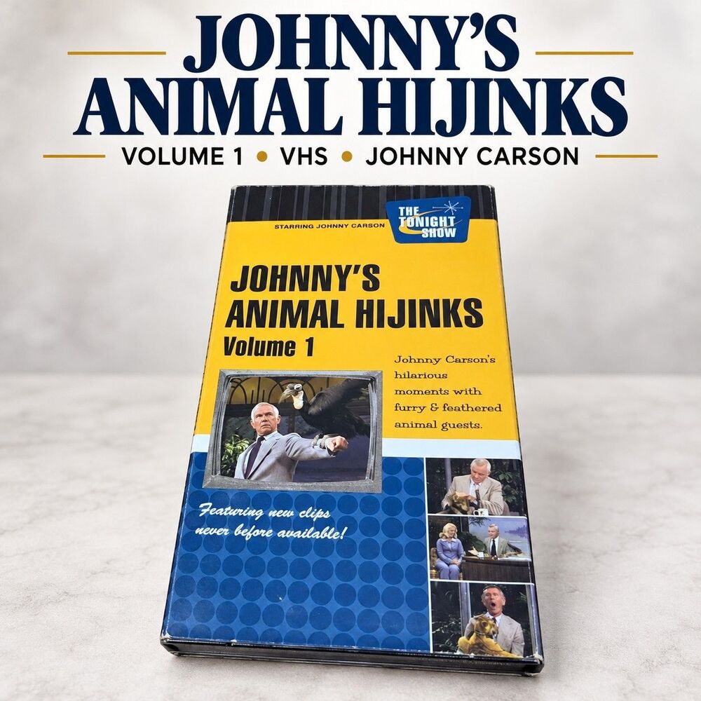Johnny's Animal Hijinks Volume 1 VHS Johnny Carson Tonight Show 2001
